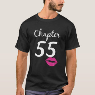 Camiseta 55º presente de aniversário para o seu capítulo 55