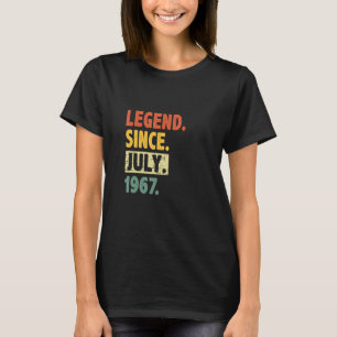 Camiseta 55. º aniversário da Legenda com 55 anos desde jul