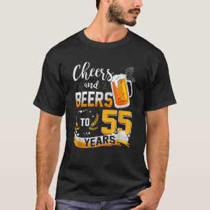 Camiseta 55.º Aniversário Da Saúde E Cervejas A 55 Anos De