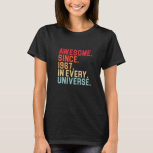 Camiseta 55.º aniversário incrível 1967 em todos os univers