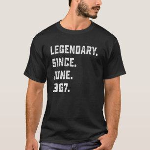 Camiseta 55.º Aniversário Legendário Desde Junho De 1967 55
