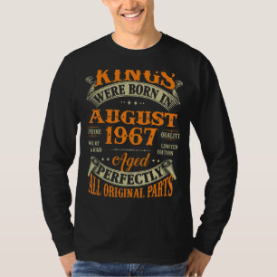 Camiseta 55.º Aniversário Para Nasceres De Reis Em Agosto D