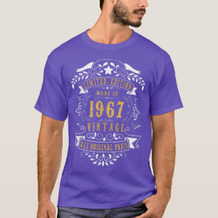 Camiseta 55 anos 55 anos de idade - 1967 Homens - fez Nasce