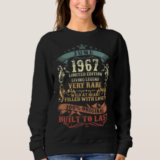 Camiseta 55 anos 55 de junho 55. Aniversário para Homens Mu