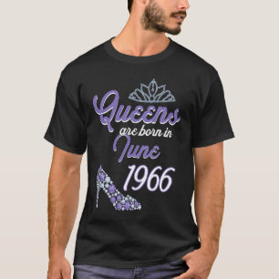 Camiseta 55 Anos De Idade Dia Junho De 1966 55º Aniversário