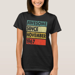 Camiseta 55 anos de idade incrível desde novembro de 1967 5