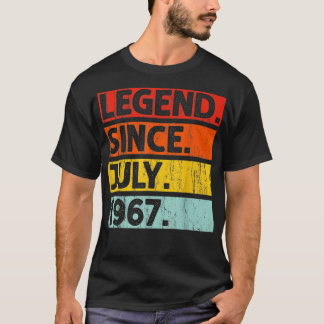 Camiseta 55 Anos De Idade Oferece Legenda Desde Julho De 19