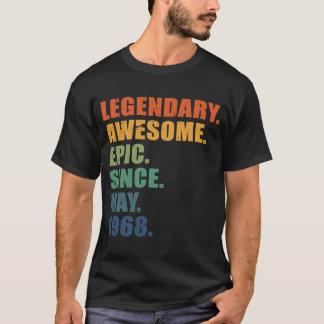 Camiseta 55 Anos Homens Aniversário 55 Anos 55