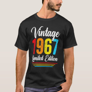 Camiseta 55 anos Vintage 1967 55º aniversário