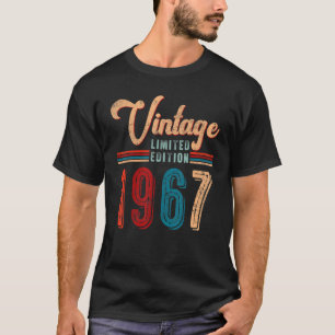 Camiseta 55 anos Vintage 1967 55º aniversário 2
