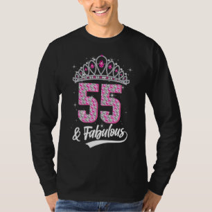 Camiseta 55 e Fabuloso Diamante C de 55 Anos de Idade