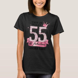 Camiseta 55 e Fabuloso Grupo de Partido Branca Rosa Candid 