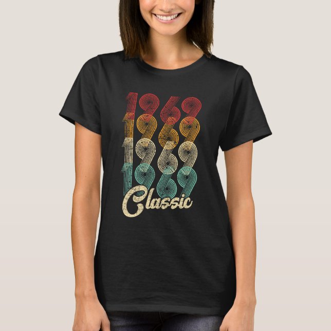 Camiseta 55.o Aniversário Gift Classic 1969 55 Anos (Frente)