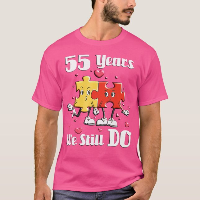 Camiseta 55 Years We Still Do Jigsaw Puzzle 55Th Wedding An (Frente)