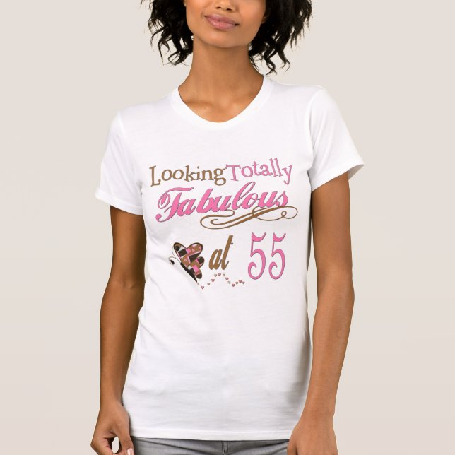 Camiseta 55th Presentes da festa de aniversário (Frente)
