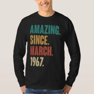 Camiseta 56º aniversário da decoração surpreendente desde m