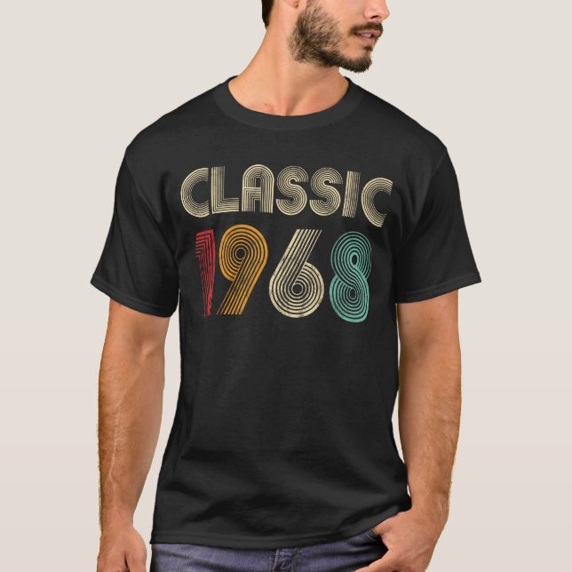 Camiseta 56º Aniversário Gift Classic 1968 56 Anos (Frente)