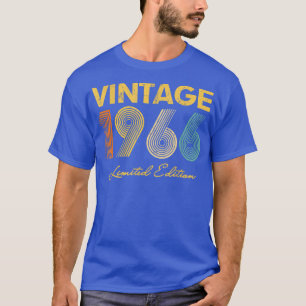 Camiseta 56º Aniversário Idea Vintage 1966 Homens Mulheres