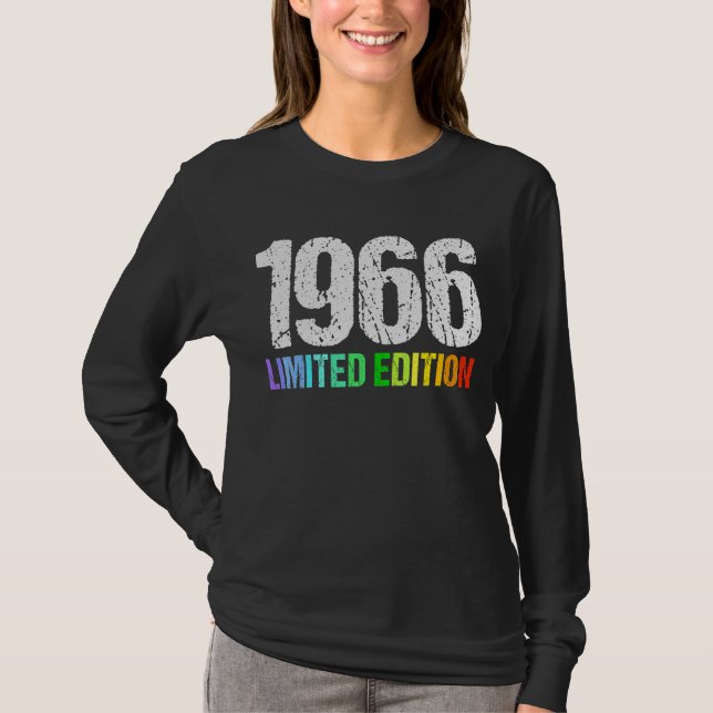 Camiseta 56.º Aniversário Mulheres 56 anos 1966 8 (Frente)