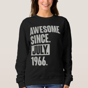 Camiseta 56 anos 56 anos Aniversário fantástico desde julho
