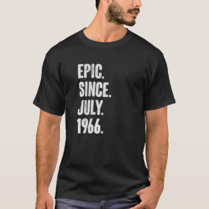 Camiseta 56 anos de idade 56.º aniversário Epic desde julho