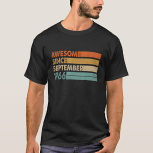 Camiseta 56 Anos De Idade Incrível Desde Setembro De 1966 5