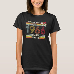 Camiseta 56 anos de idade junho de 1966 56º aniversário