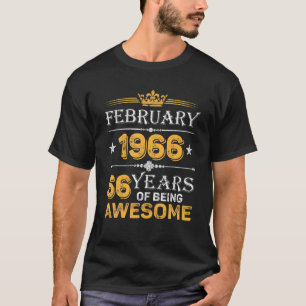 Camiseta 56 Anos De Incrível Desde Fevereiro De 1966 56º 