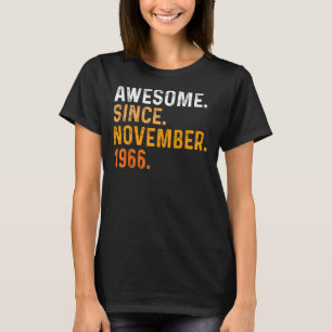 Camiseta 56 anos Engraçado desde novembro de 1966 56t