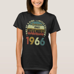 Camiseta 56 anos Engraçado desde novembro de 1966 56t