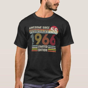 Camiseta 56 anos Fevereiro de 1967 56º Aniversário
