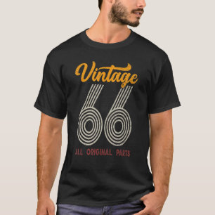 Camiseta 56 anos Vintage 1966 56ª Decoração de aniversário