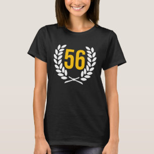 Camiseta 56 Número Aniversário 56 Anos Aniversário 56 Jubil