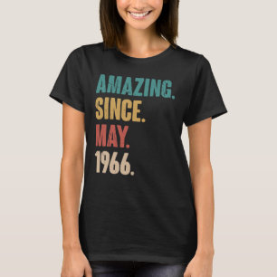 Camiseta 57º aniversário da decoração surpreendente desde m