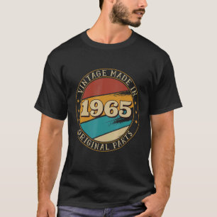 Camiseta 57º Aniversário do Dia de Vintage 1965 Aniversário