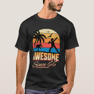 Camiseta 57º Aniversário Incrível Desde 1966 Homens Mulhere