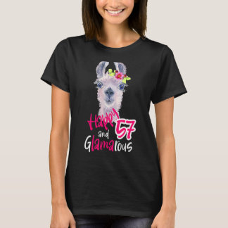 Camiseta 57º Aniversário Mulheres Aos 57 Anos Por Sua Decor