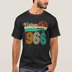 Camiseta 57.º Aniversário Vintage 1966 57 Anos Idosos Mulhe