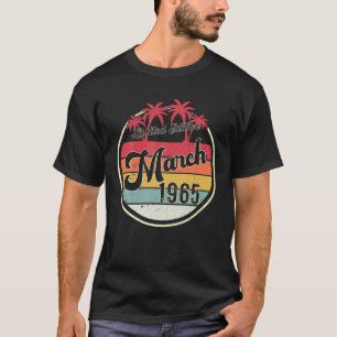 Camiseta 57 Anos De Idade Incrível Desde Março De 1965 57