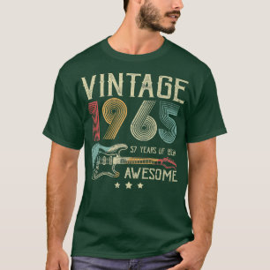 Camiseta 57th Birthday Womens Mens Vintage Awesome 1965 Gui