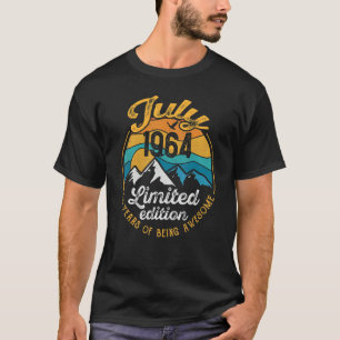 Camiseta 58º aniversário 58 anos é incrível desde julho de