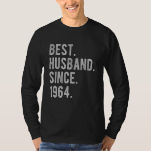 Camiseta 58º Aniversário De Casamento Para Ele Melhor Marid