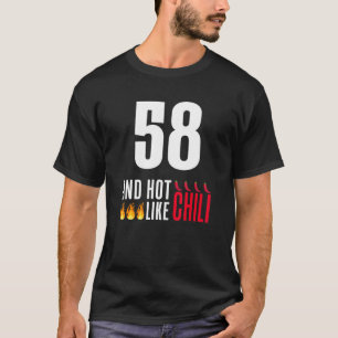 Camiseta 58º aniversário Mulheres Homens Engraçados Quente