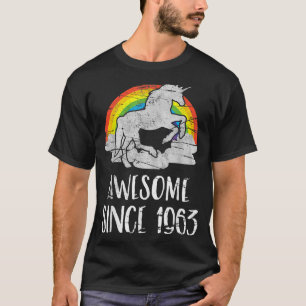 Camiseta 58º aniversário, unicórnio vintage, incrível desde