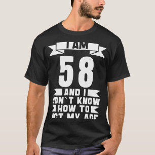 Camiseta 58. º aniversário 58 anos Vintage Men Retro