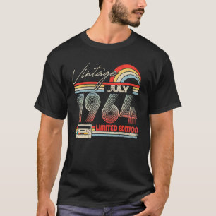 Camiseta 58. º Aniversário de julho de 1964 Vintage Cassett
