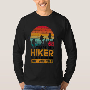 Camiseta 58. Aniversário Hiker Mountain, 58 anos L