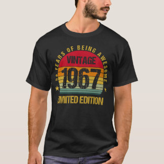 Camiseta 58 anos 58-8 1967 58º aniversário Fofo