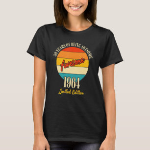 Camiseta 58 anos de espetacular 1964 58º aniversário