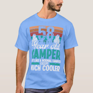 Camiseta 58 Anos de Idade Acampador Escotismo Acampamento A